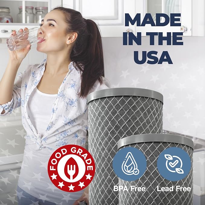 American Made, 5 Micron 2.5" x 10" Whole House CTO Carbon Sediment Water Filter - Image 6