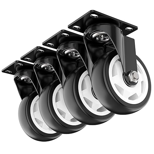 4 inch Caster Wheels Heavy Duty Swivel Casters by HOLKIEUSA