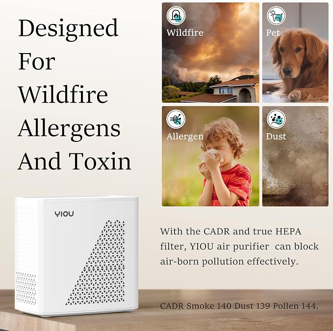 Air Purifier for Home Large Room up to 547 ft², H13 True HEPA Air Filter 20dB - Image 3