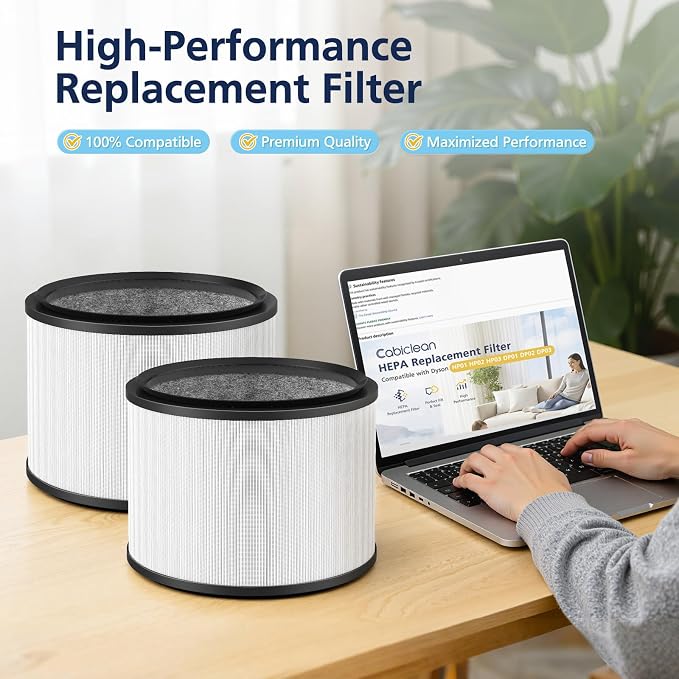 2-Pack HP01 HP02 HEPA Filter Compatible - Image 8
