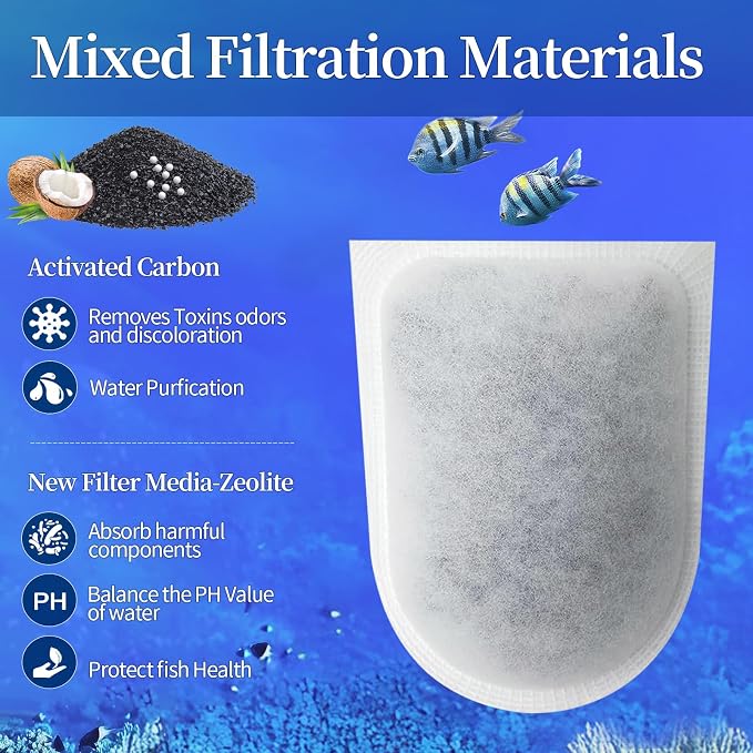 10Pack Carbon Filters for Aquariums, Fits Whisper EX Filters, Compatible - Image 5