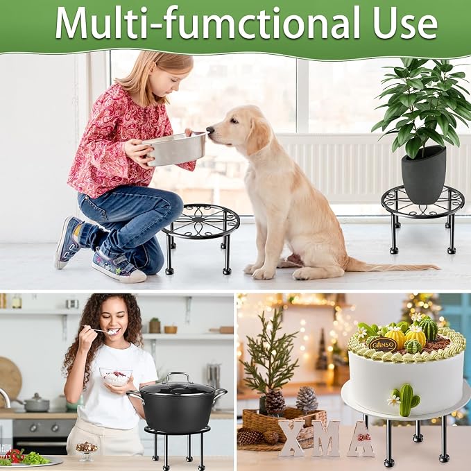 Garden Gifts Plant Lovers Gifts Black Metal Plant Stand - Image 7
