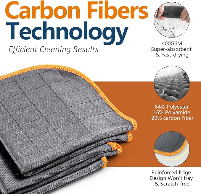 Airlab Glass Polishing Cloth Streak Free Miracle Cleaning Cloth Lint Free - Image 2
