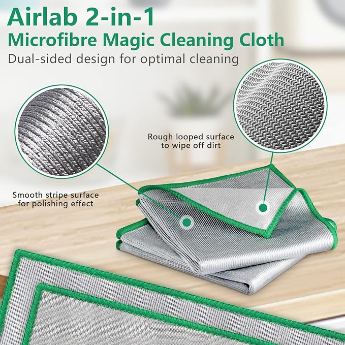 Airlab Glass Polishing Cloth Streak Free Miracle Cleaning Cloth Lint Free - Image 4