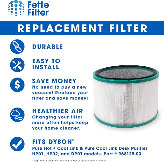 968125-03 Premium H13 True Hepa 360° Glass Filter Compatible - Image 2