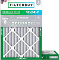 Filterbuy 18x24x2 Air Filter MERV 8 Essential Dust & Allergy Defense, by Filterbuy