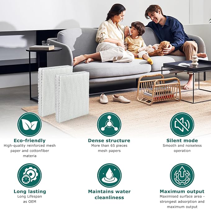TOMOON 6 Pack Water Panel 35 for April.aire Humidifier, Compatible - Image 8
