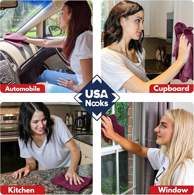 USANOOKS Premium 300GSM Microfiber Cleaning Cloth - Image 7