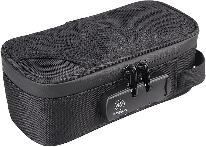FIREDOG Smell Proof Bag with Lock, Carbon Lined Smell Proof Case Containers by FIREDOG