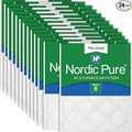 Nordic Pure 12x20x1 Poly Green MERV 6 Pleated AC Furnace Air Filters 24 Pk | by NordicPure