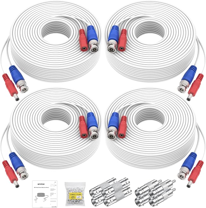 ANNKE 30M/100ft BNC Cable, Video Power Extension Surveillance Camera Cables by ANNKE