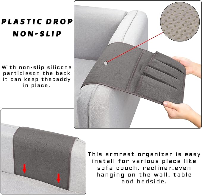 NB Remote Control Holder，Bedside & Armchair & Couch Caddy - Image 5