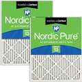 Nordic Pure 16x20x1 Pleated Air Filters MERV 13 Plus Carbon 2 Pack by NordicPure