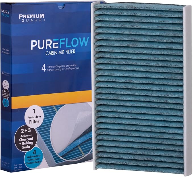 Pureflow Cabin Air Filter PC99848X|Fits 2023-21 Jeep Gladiator, 2023-20 Wrangler by PremiumGuard