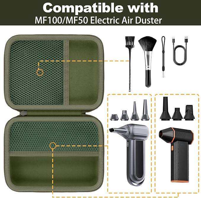 for WOLFBOX MF100/MF50/MF60/MF70 Electric Air Duster Hard Storage Case - Image 4
