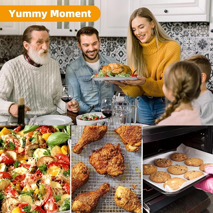 Air Fryer Basket for Oven, 2 Set Air Fryer Tray and Pan - Image 5
