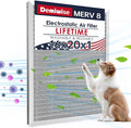 MERV 8 16x20x1 Washable Aluminum Lifetime Furnace Filter, Reusable AC/HVAC by Demiwise