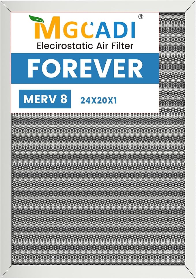 20x24x1 HVAC Furnace Air Filter, Lasts a Lifetime, the Last HVAC Filter You by MGCADI