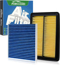 Cabin & Engine Air Filter Fit for Nissan Rogue 2.5L 2014-2020; Rogue Hybrid by Forccord
