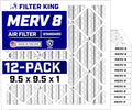 Filter King 9.5x9.5x1 Air Filter Dust & Allergy Control AC Furnace Filters by FilterKing