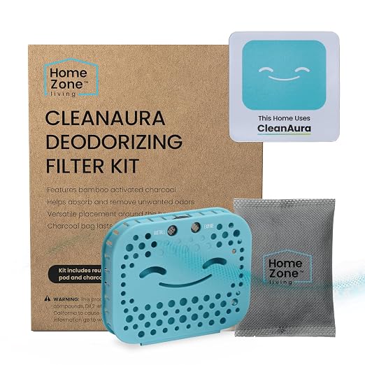 Home Zone Living CleanAura Deodorizing Filter Kit by HomeZoneLiving
