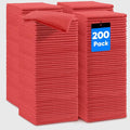 HOMEXCEL Red Microfiber Cleaning Cloths, 200 Pack Microfiber Towels by HOMEXCEL
