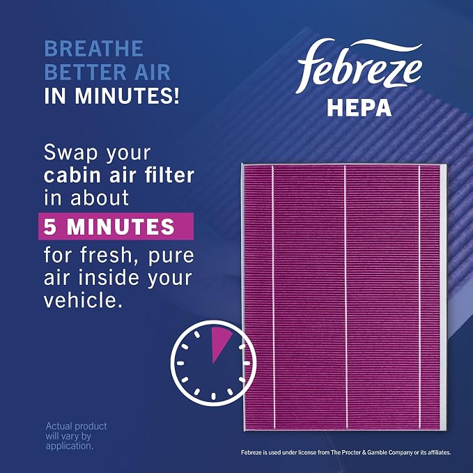 Febreze Odor Control HEPA Cabin Air Filter by PUREFLOW RZ18089H Fits 2021-2026 - Image 6