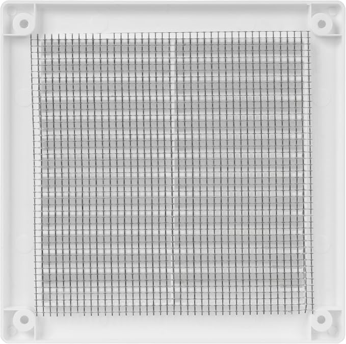 6 x 6 Inch White Air Vent Cover – Plastic Square Air Vent Grill Cover - Image 9