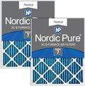 Nordic Pure 16x20x1 Pleated MERV 7 Air Filters 2 Pack by NordicPure