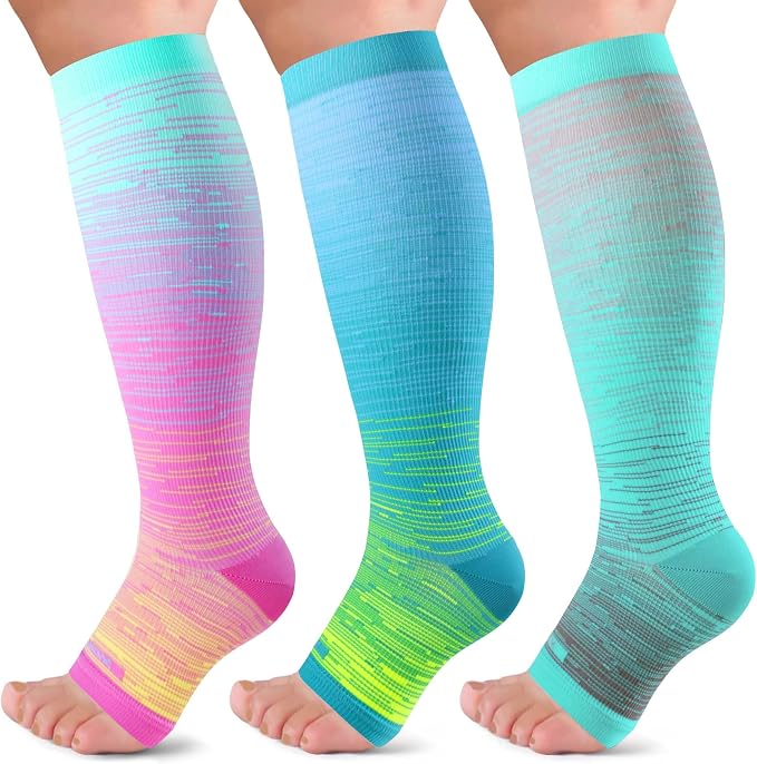 LEVSOX Open Toe Compression Socks by Levsox