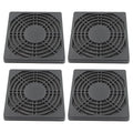4 Pcs 90mm Black Square Plastic Cooling Fan Filter Cover, Dust Screen by Adyoney