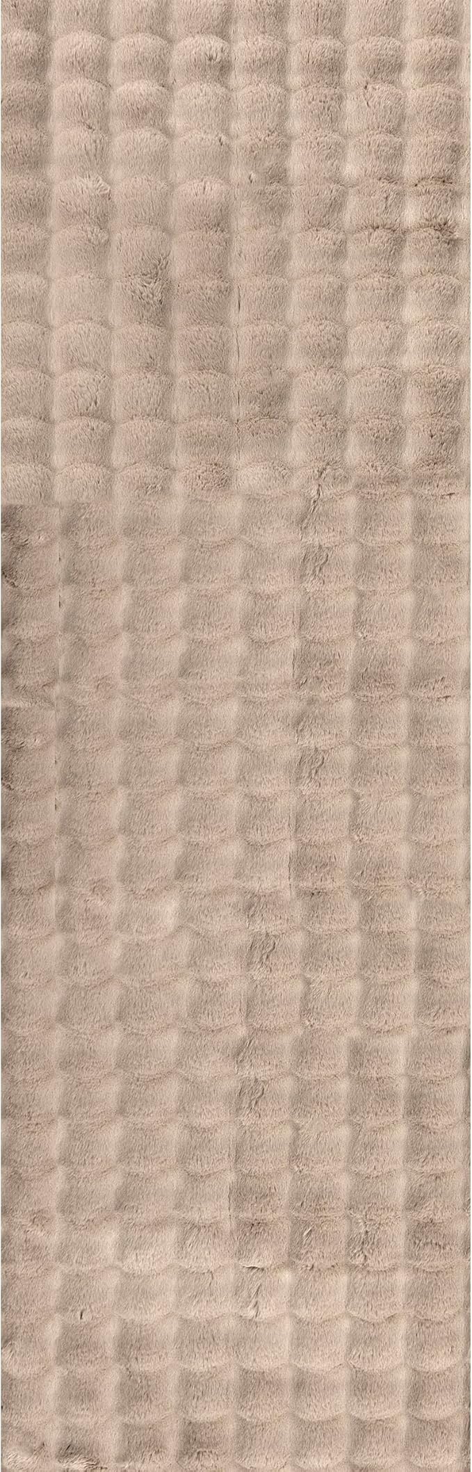 nuLOOM 2' x 8' Cozy Plush SuperiorWash Area Rug, Machine Washable, Non-Slip, Soft Fluffy Shag Carpet for Living Room Bedroom Kids Room Nursery Home Decor, Jeni Taupe