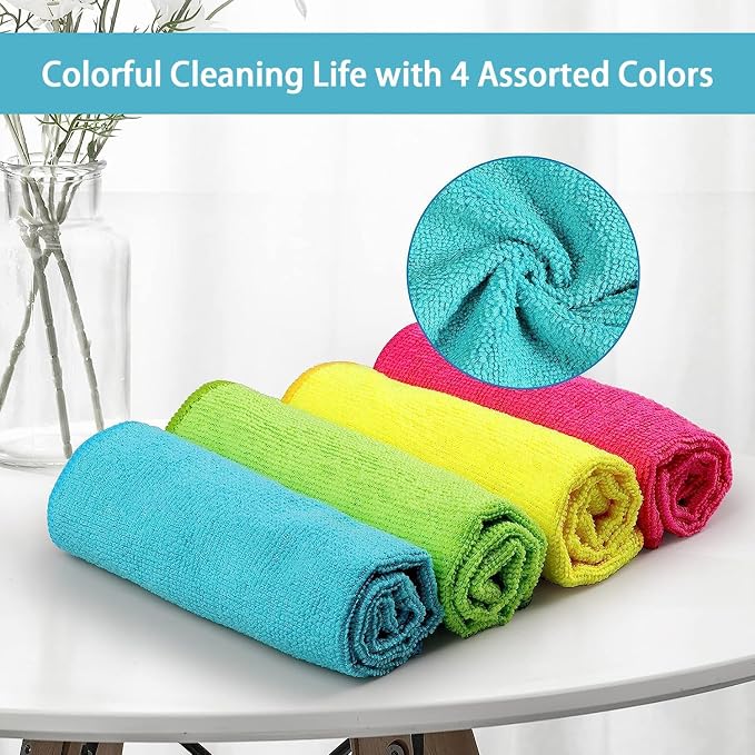HOMEXCEL Microfiber Cleaning Cloth 800 Pack, Microfiber Towel - Image 3