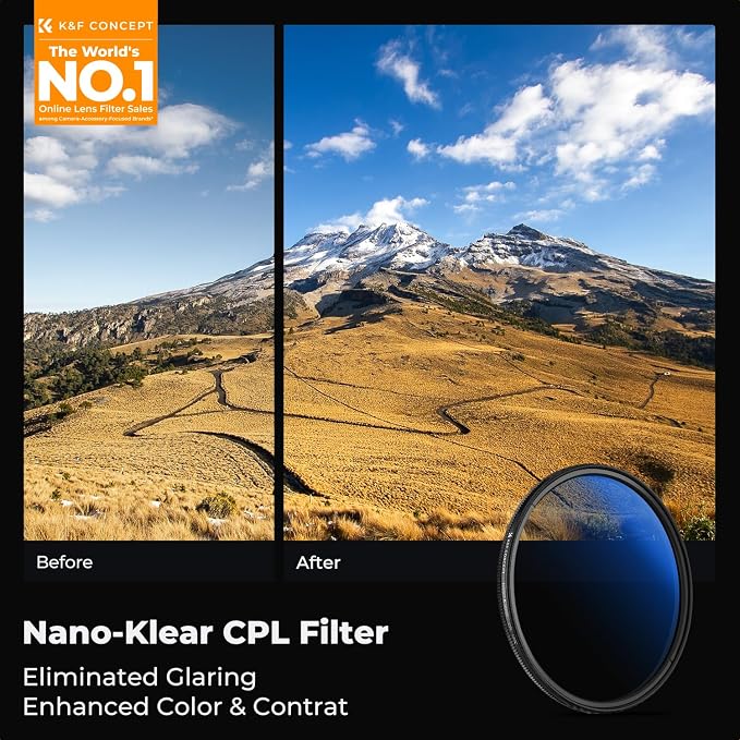 K&F CONCEPT 43mm Circular Polarizer Filter - Image 2