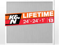 K&N 24X24X1 HVAC Furnace Air Filter, Lasts a Lifetime, Merv 13, the Last HVAC by KNEngineeringInc