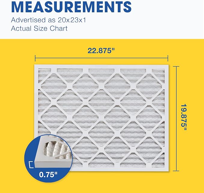 Aerostar 20x23x1 MERV 11 Pleated Air Filter, AC Furnace Air Filter, 6 Pack - Image 2