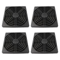 4 Pcs 120mm Black Square Plastic Cooling Fan Filter Cover, Dust Screen by Adyoney