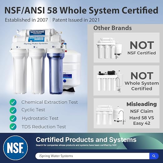 iSpring RCC7-BLK, NSF/ANSI 58 Certified, 5-Stage Reverse Osmosis System - Image 5