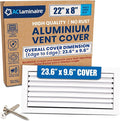 22x8 Inch Aluminum 1-Way Air Flow Vent – HVAC Vent Cover by ACLAMINAIRE