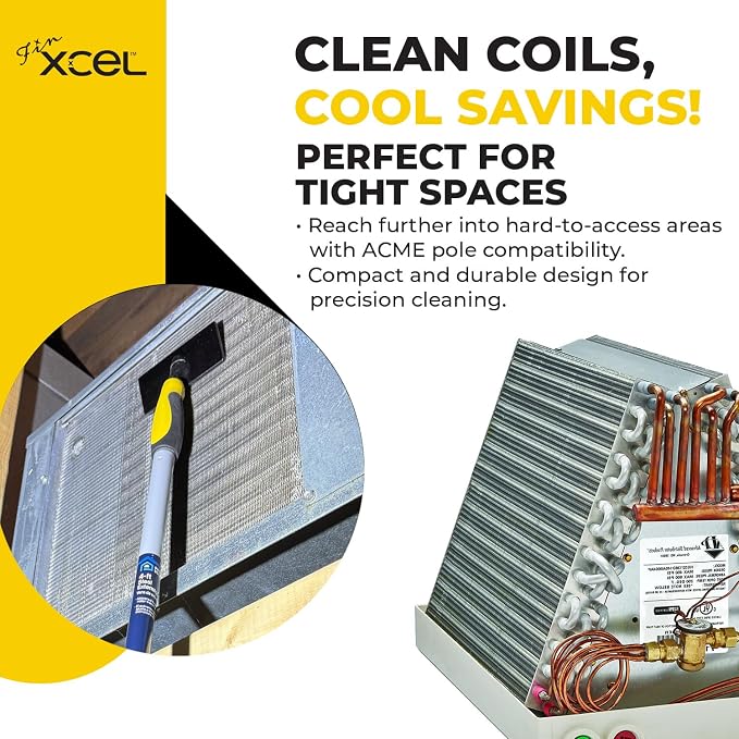 HVAC Coil Cleaner Brush for AC Evaporator & Condenser Coil Cleaning - Image 8