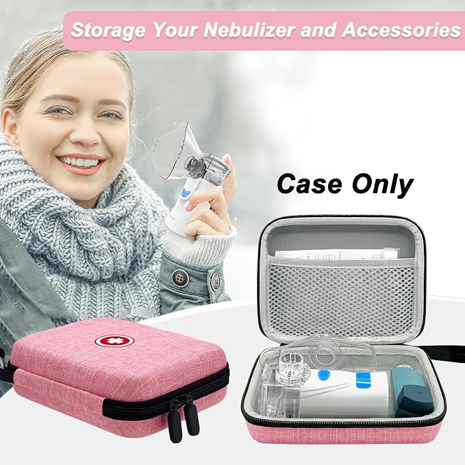 Klawdsky Carrying Case for Portable Nebulizer, Travel Medical Bag, Hard - Image 3