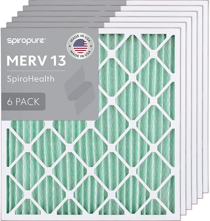SpiroPure 28x30x2 MERV 13 Pleated Filter Air Filters by SpiroPure
