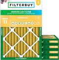 Filterbuy 28x30x2 Air Filter MERV 11 Superior Pet & Allergy Defense, by Filterbuy