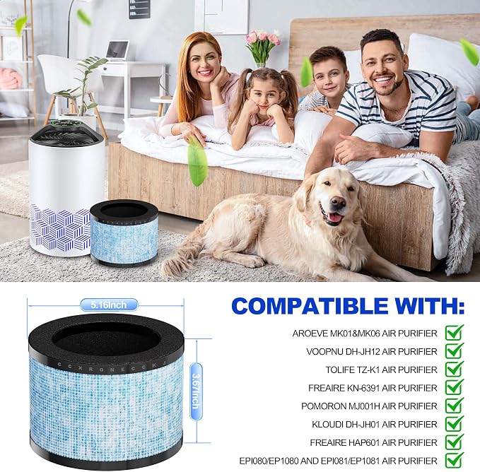 MK01 MK06 DH-JH12 Upgrade Replacement Filter, Compatible - Image 2