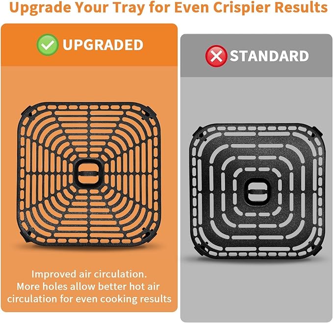 Air Fryer Grill Pan for COSORI Air Fryer TurboBlaze 6 QT, Non-Stick - Image 3