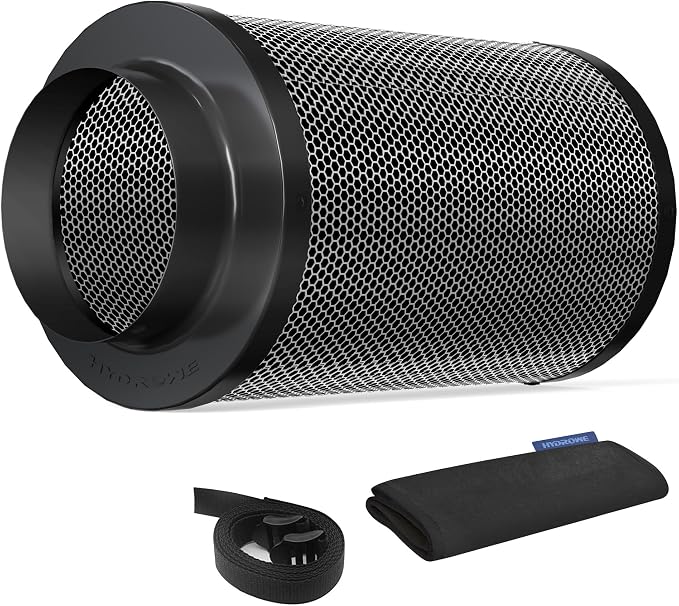 Air Carbon Filter 4 Inch, Smellines Control Removes 3X More Odors Contaminants. by HYDROWE