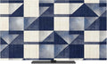 Navy Blue Block Abstract Geometric Indoor TV Cover, Elastic TV Screen Protector by Unknown