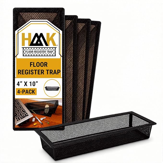 HAAK - Floor Vent Cover Trap, Durable Screen That Attaches Easily to Vent Covers by HAAKFloorRegisterTrap
