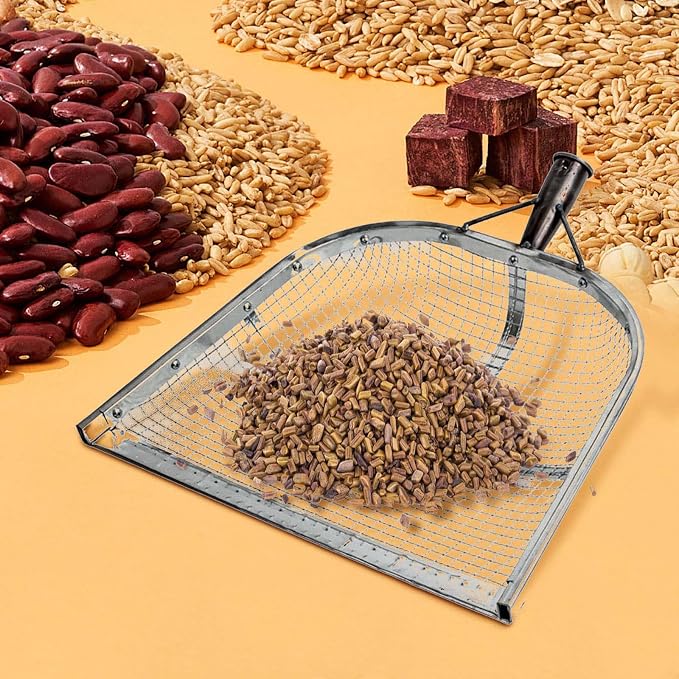Leaking Soil Shovel Filter Stainless Steel Sieve 4mm/6mm/8mm/12mm Mesh Sifting - Image 5