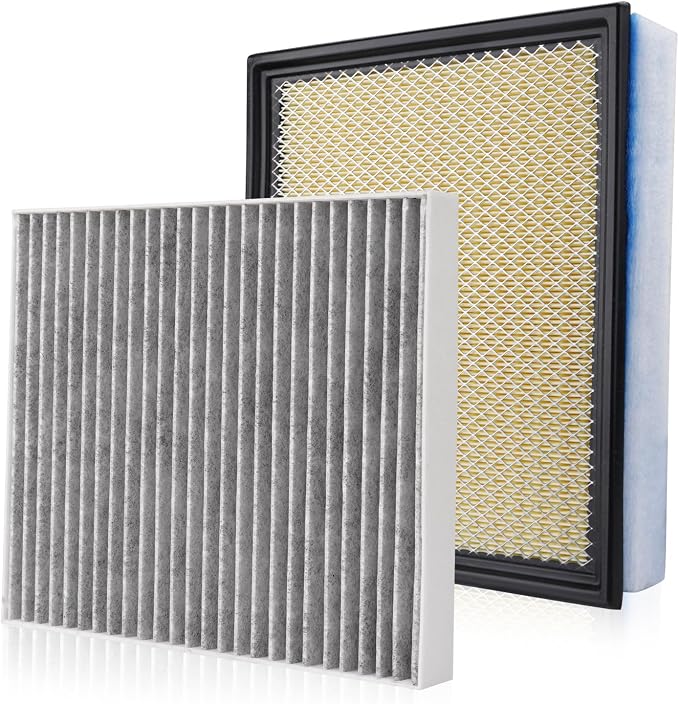 Cabin & Engine Air Filter Fits for 2020-2023 Ford F250 F350 F450 F550 6.7L by Forccord